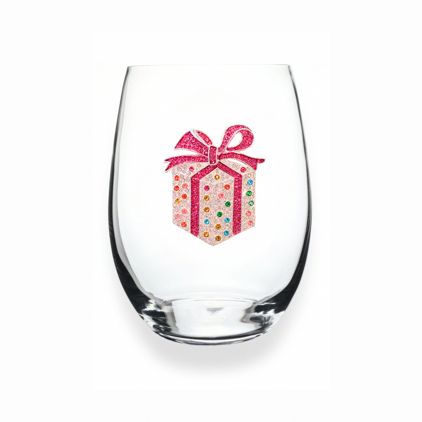 Birthday Present Jeweled Stemless Glassware