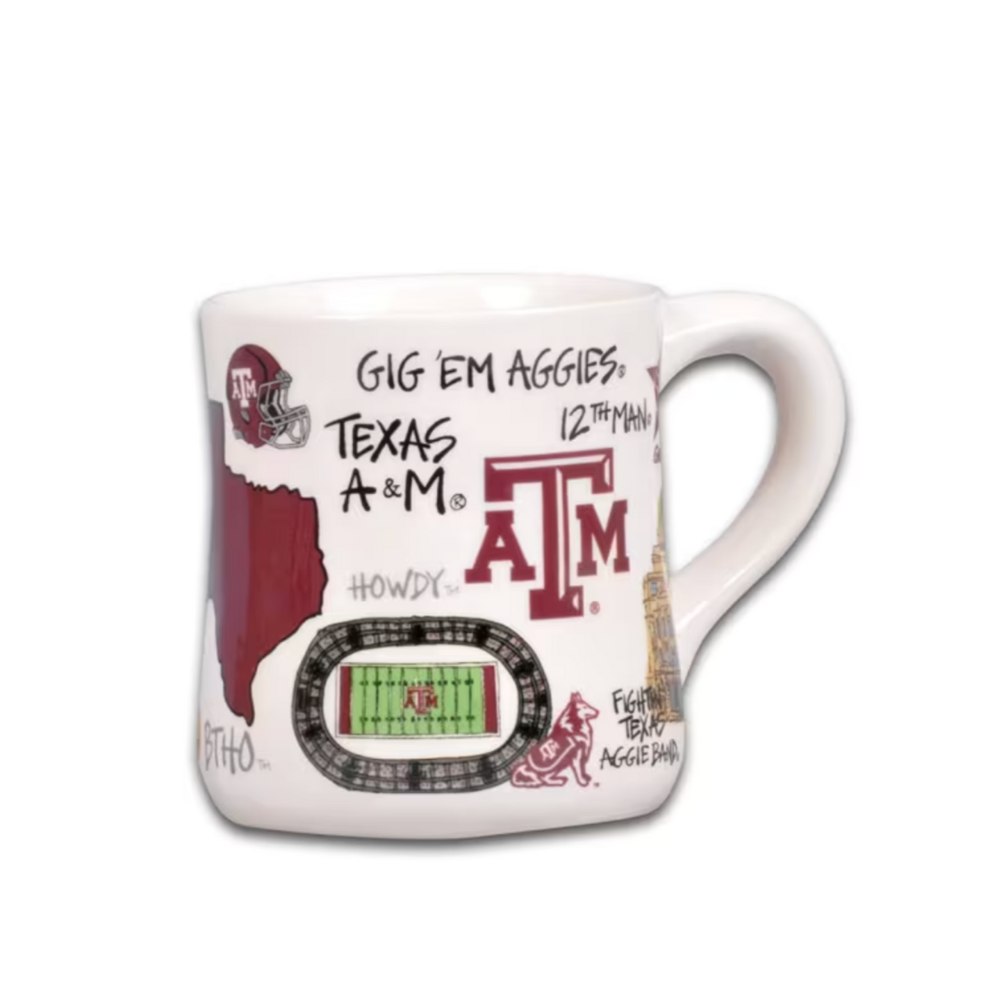 Texas Aggies Ceramic Icon Mug