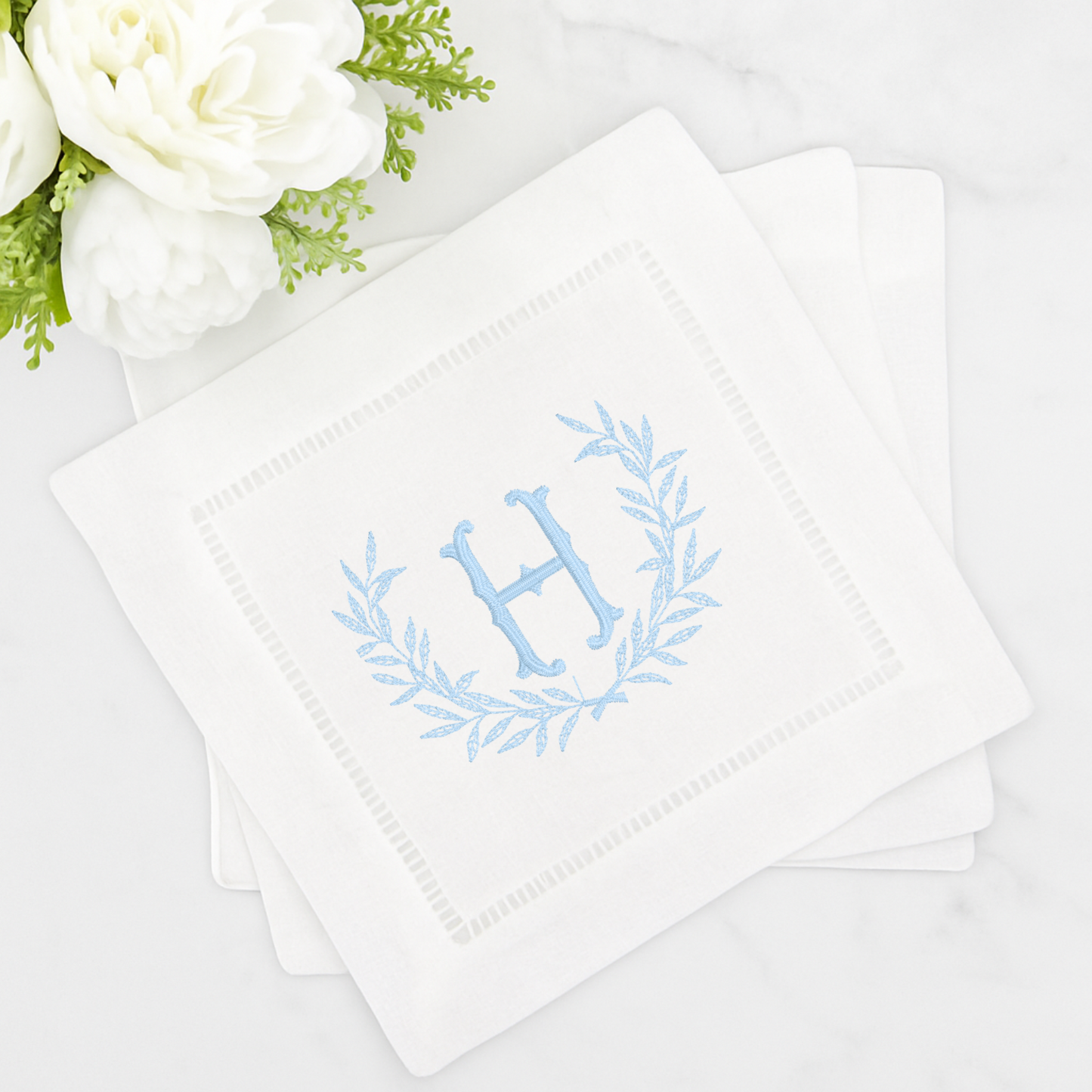 Custom Monogrammed Cocktail Napkins