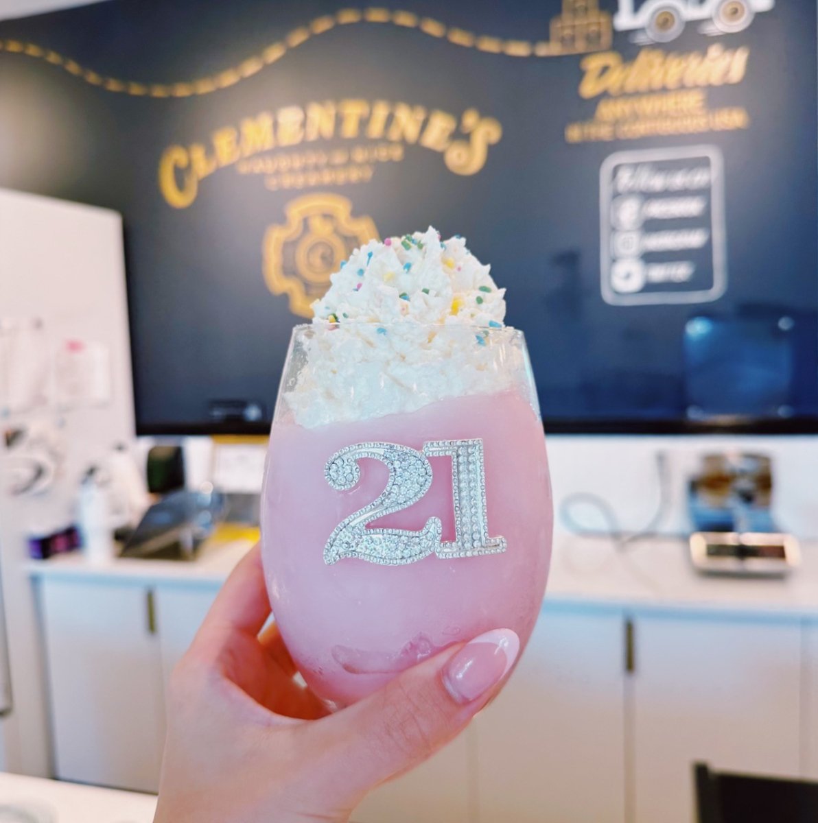 The Queens' Jewels 21st Birthday Jeweled Stemless Glassware | CeCe's Home & Gifts