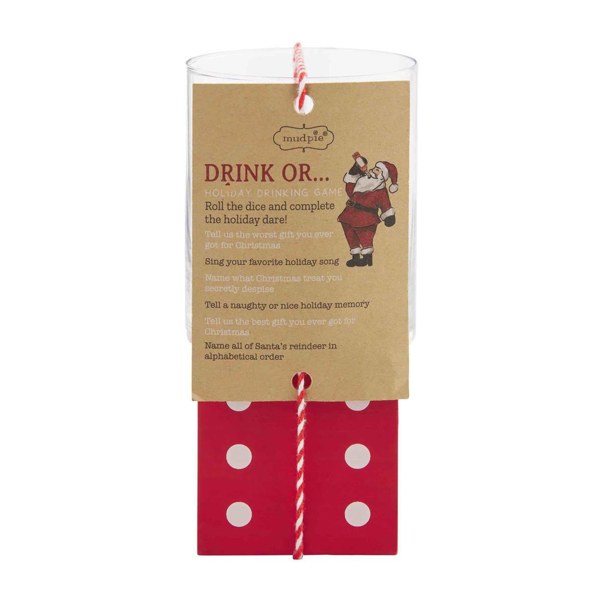 Mud Pie Cheers Christmas Drinking Game
