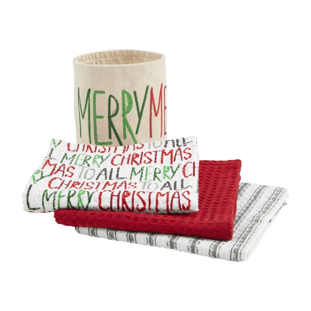Mud Pie Merry Christmas Towel Sets