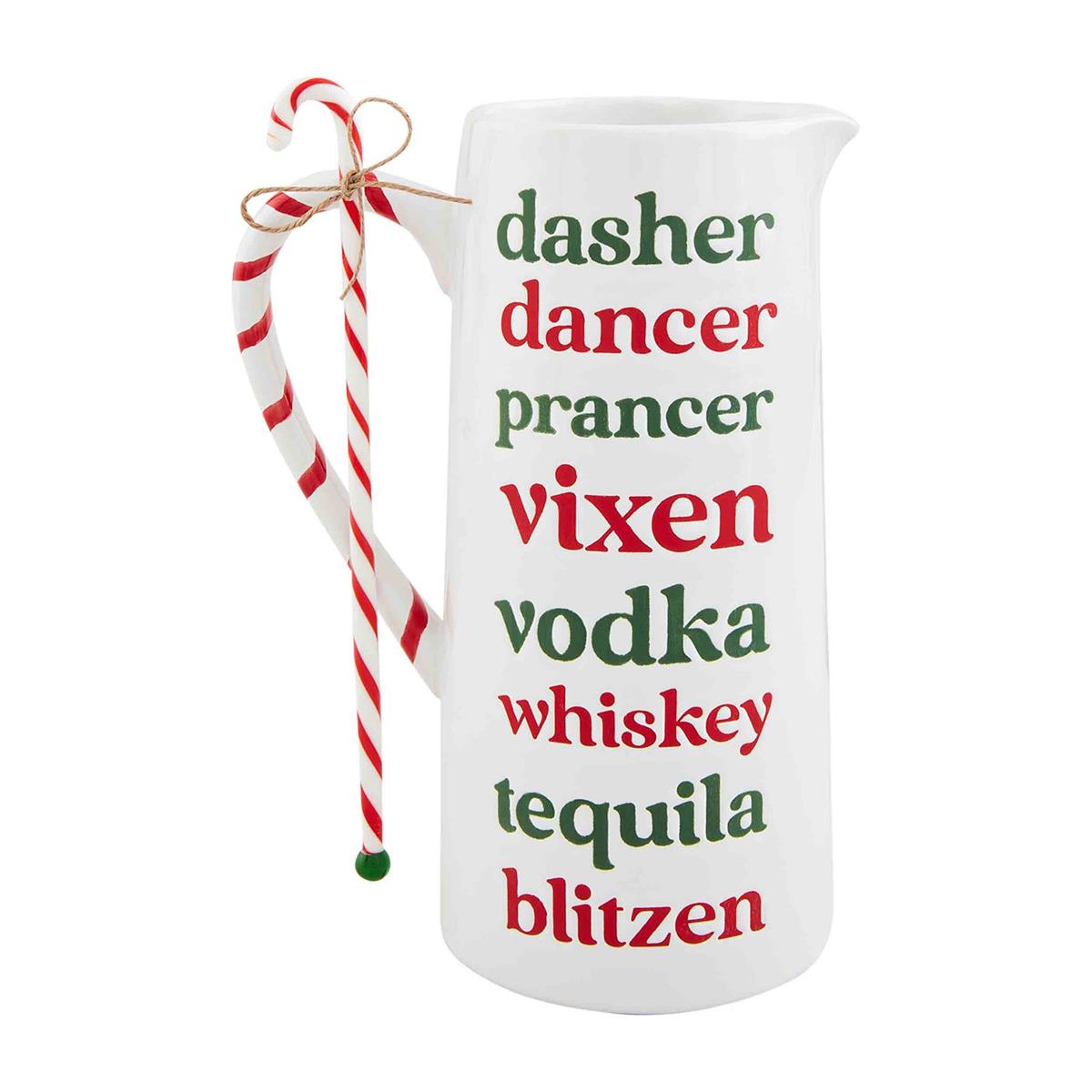 Mud Pie Christmas Cocktail Pitcher Set