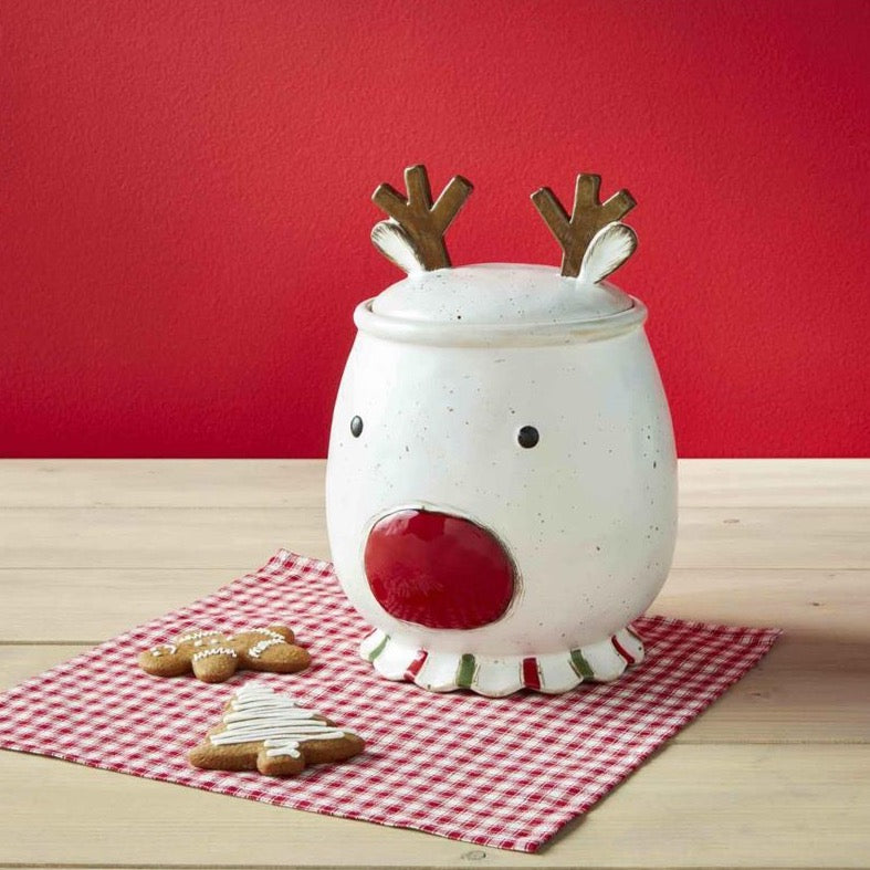 Mud Pie Farm Reindeer Cookie Jar