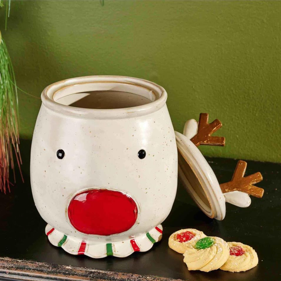 Mud Pie Farm Reindeer Cookie Jar