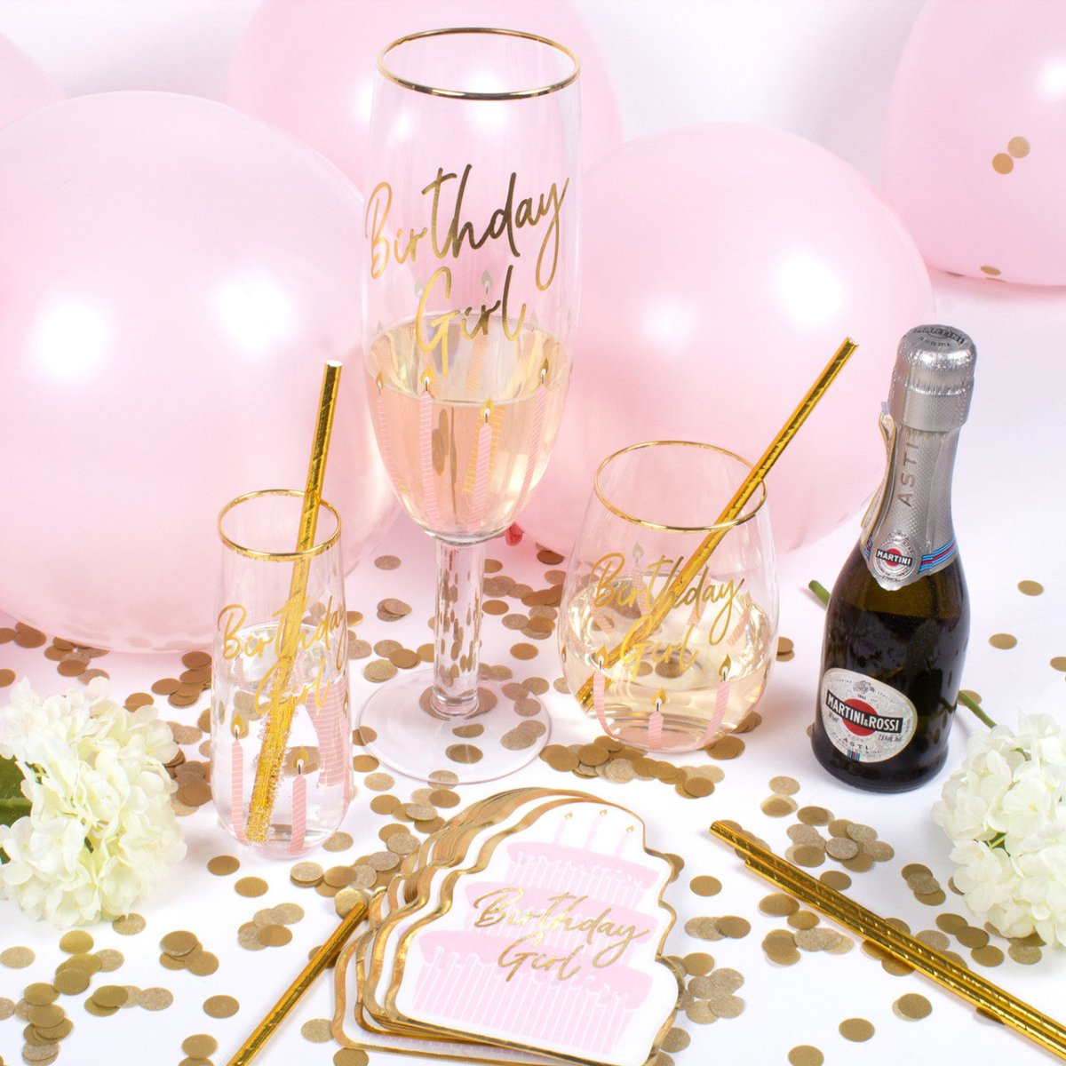 8 Oak Lane 8 Oak Lane Birthday Girl Stemless Wine Glass | CeCe's Home & Gifts