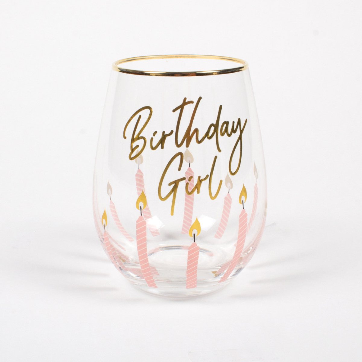 8 Oak Lane 8 Oak Lane Birthday Girl Stemless Wine Glass | CeCe's Home & Gifts