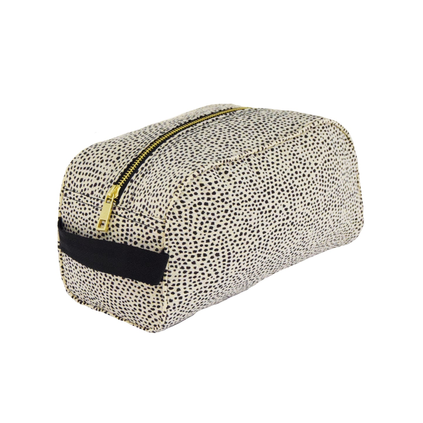 Monogrammed Cheetah Seersucker Cosmetic Bag