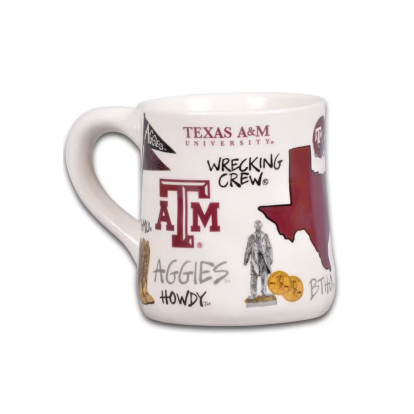 Texas Aggies Ceramic Icon Mug