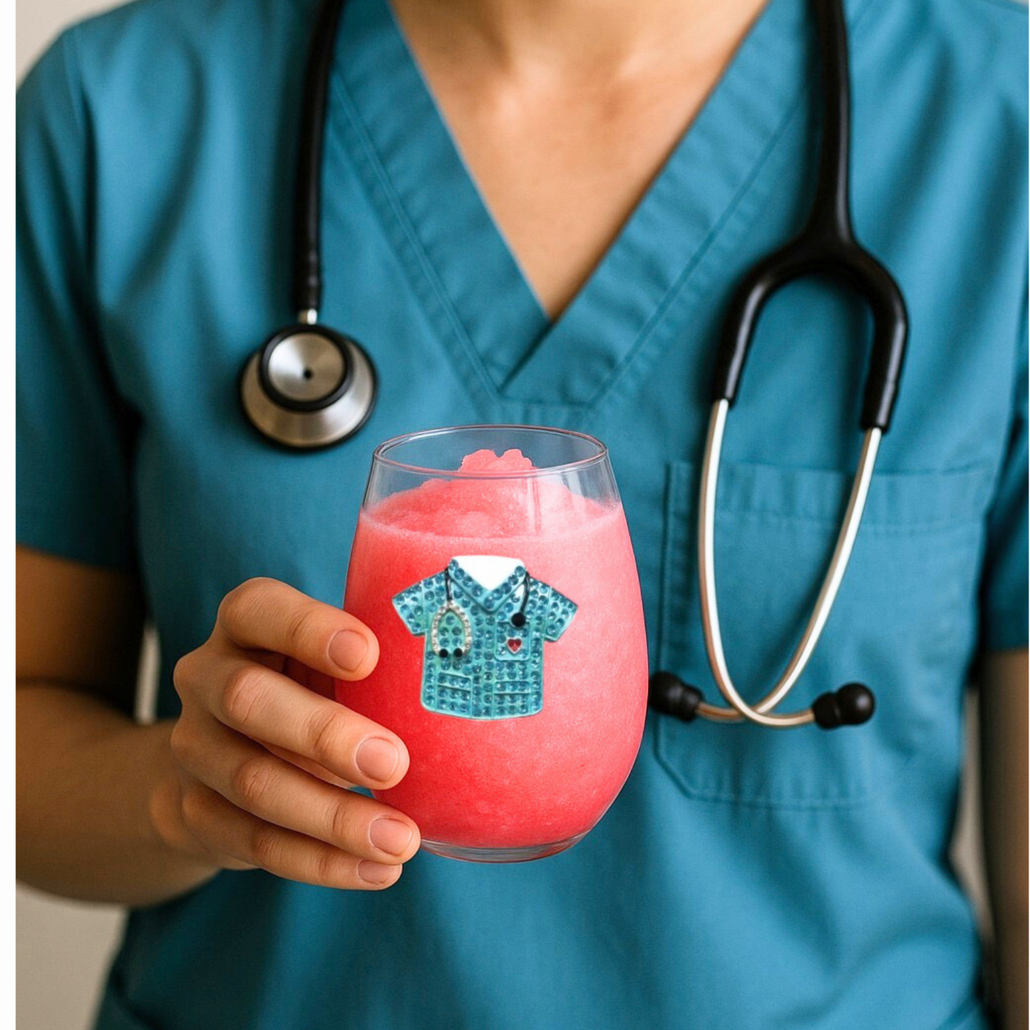Scrubs Jeweled Stemless Glassware
