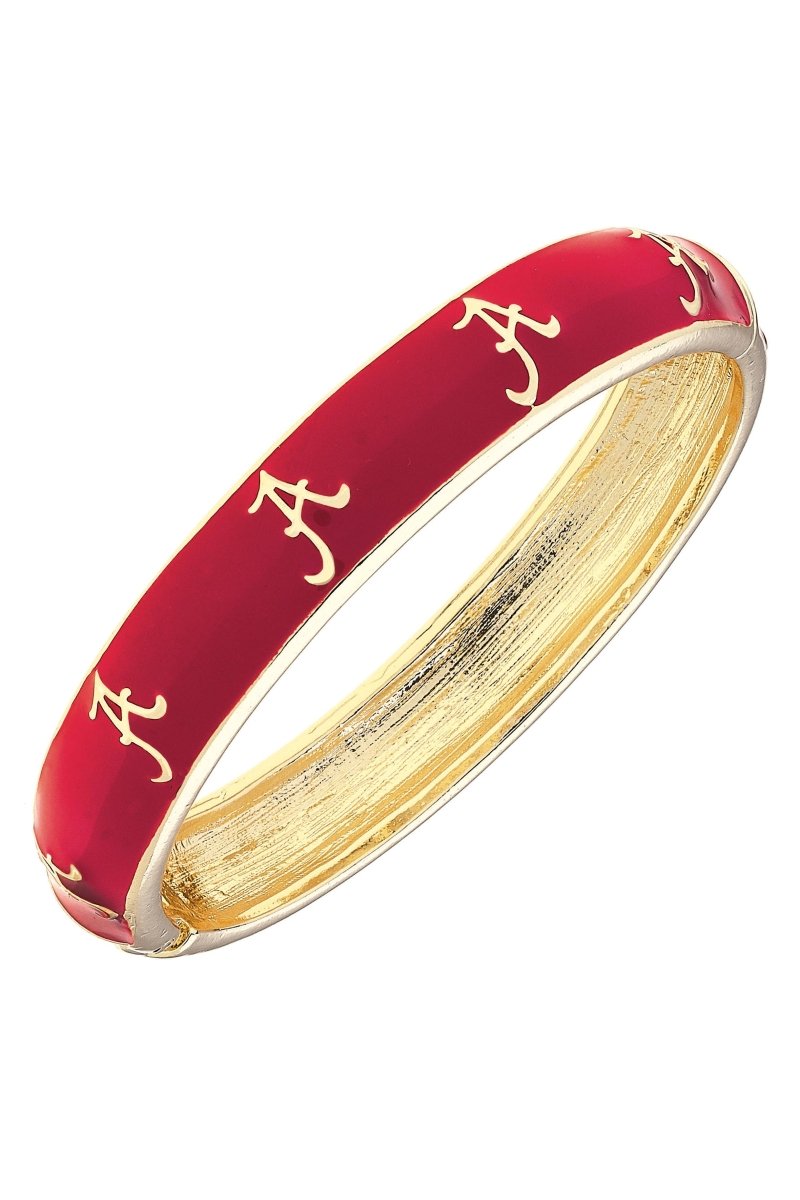 Canvas Style Alabama Crimson Tide Enamel Hinge Bangle | Canvas Style | CeCe's Home & Gifts