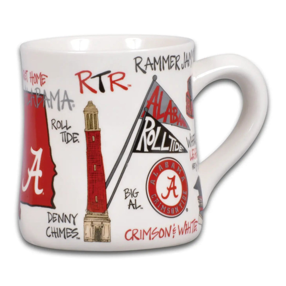 Alabama Crimson Tide Icon Ceramic Mug - CeCe's Home & Gifts