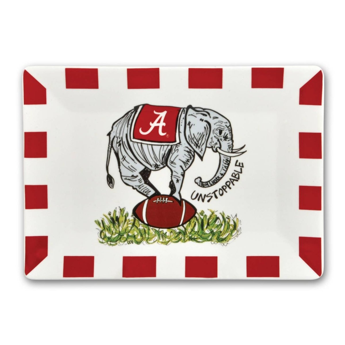 Magnolia Lane Alabama "Unstoppable" Elephant Ceramic Platter | CeCe's Home & Gifts