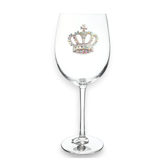 The Queens' Jewels Aurora Borealis Crown Jeweled Stemmed Glassware | CeCe's Home & Gifts