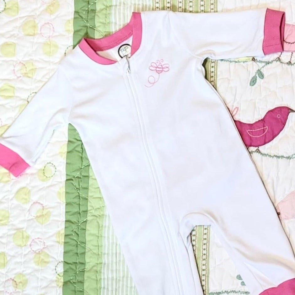 CeCe's Home & Gifts Baby Girl Ruffle Bottom Romper | Bumble Bee Design | CeCe's Home & Gifts
