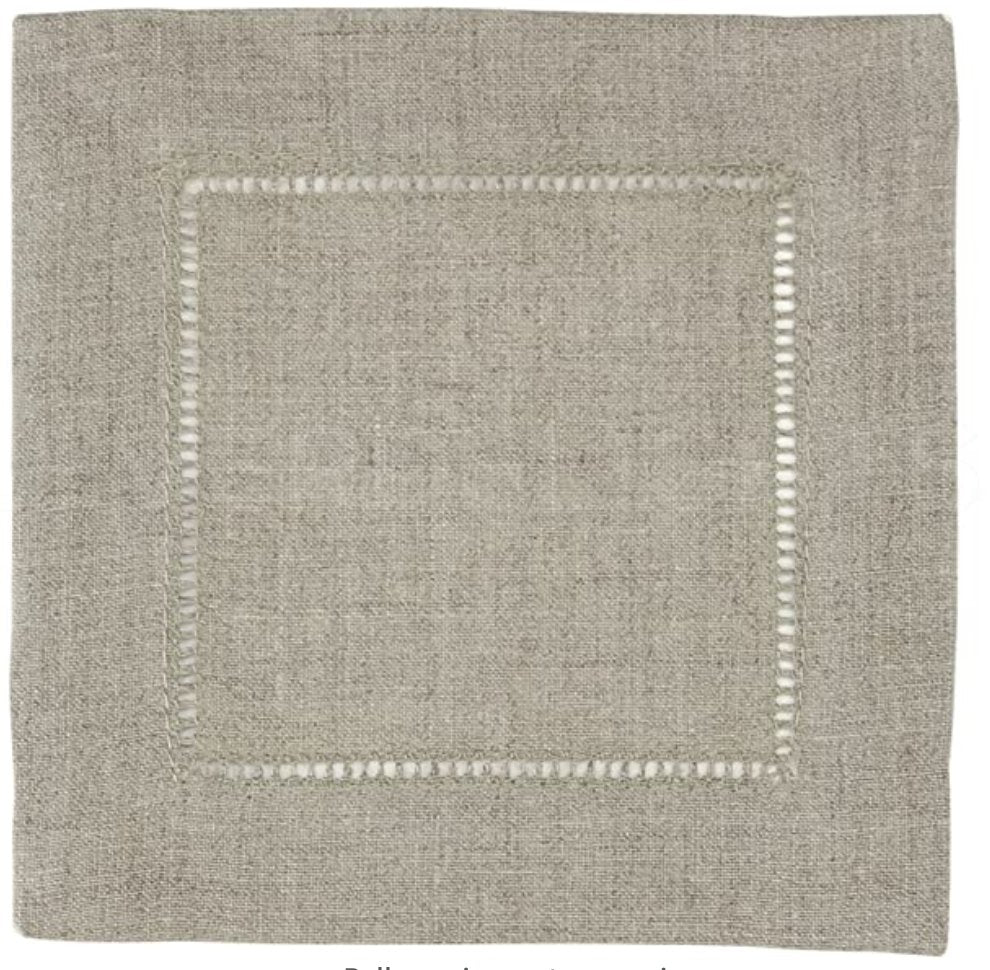 CeCe's Home & Gifts Block Monogram Linen Cocktail Napkin | CeCe's Home & Gifts