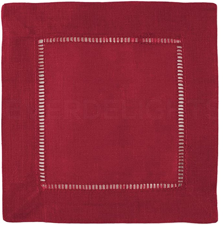 Block Monogram Linen Cocktail Napkin - CeCe's Home & Gifts