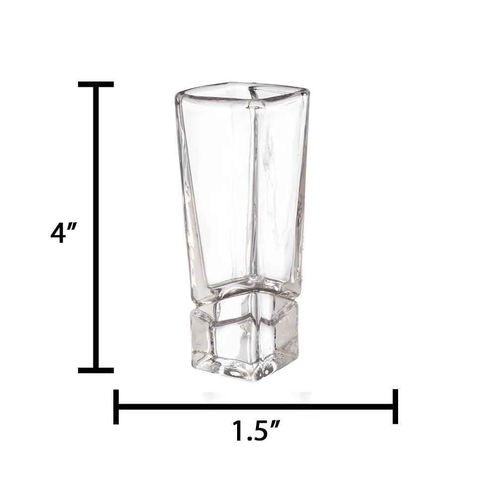 Joy Jolt Carre Square Base Shot Glass - Set of 4 | CeCe's Home & Gifts