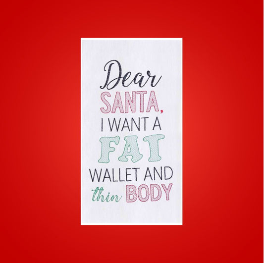 C&F HOME C&F "Fat Wallet" Christmas Hand Towel | CeCe's Home & Gifts