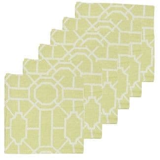 C&F Home Trellis Peridot Cotton Napkins - Set of 4