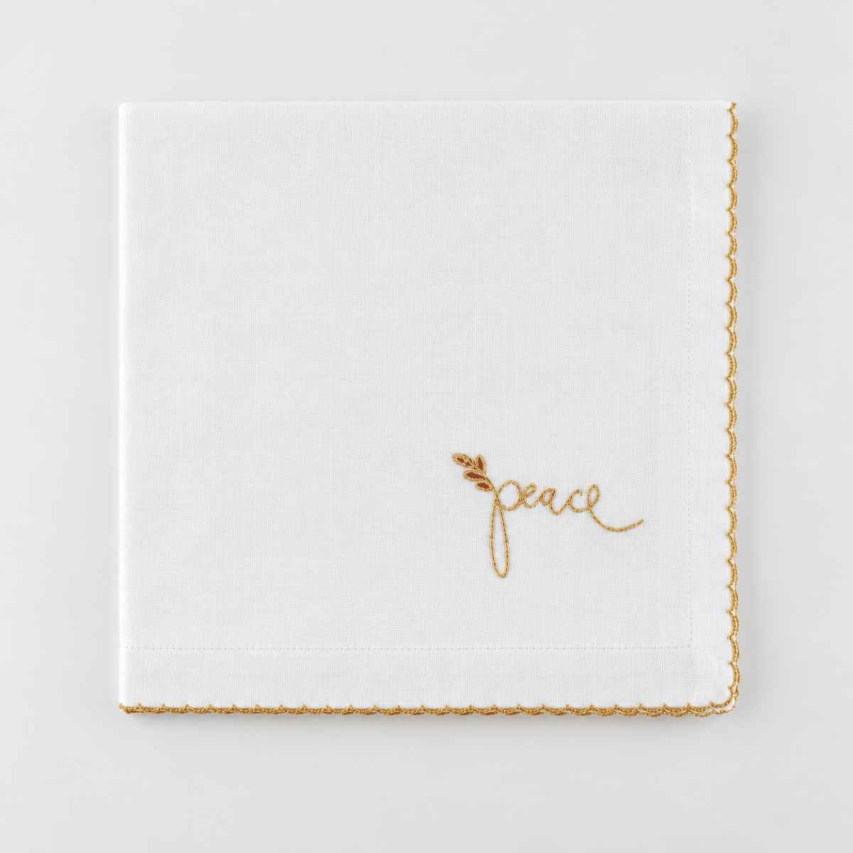 Tableau Christmas Gold Trimmed Sentiment Napkins - 3 Styles | CeCe's Home & Gifts