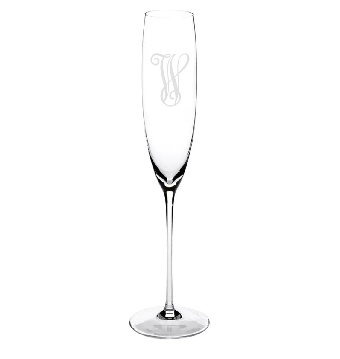 TEROFORMA Monogram Crystal Fluted Stemware | CeCe's Home & Gifts