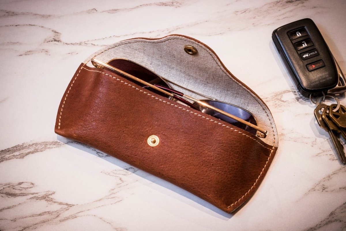 KIKO Genuine Leather Sunglass Case | CeCe's Home & Gifts