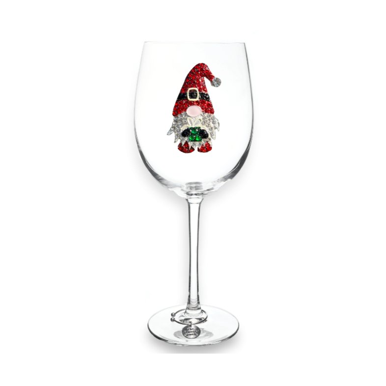 The Queens' Jewels Gnome Jeweled Stemmed Glassware | CeCe's Home & Gifts