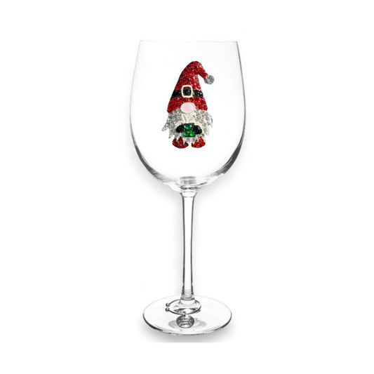 The Queens' Jewels Gnome Jeweled Stemmed Glassware | CeCe's Home & Gifts
