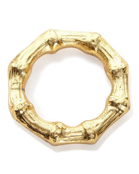 C&F HOME Gold Bamboo Napkin Rings | CeCe's Home & Gifts