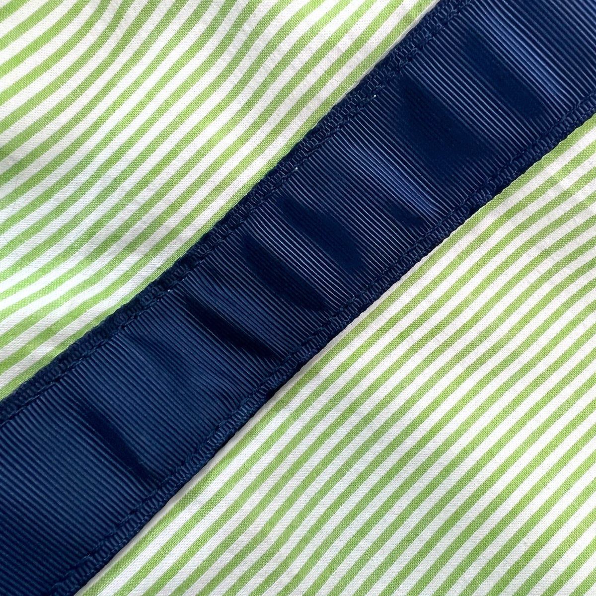 Monogrammed Grasshopper Seersucker Small Backpack