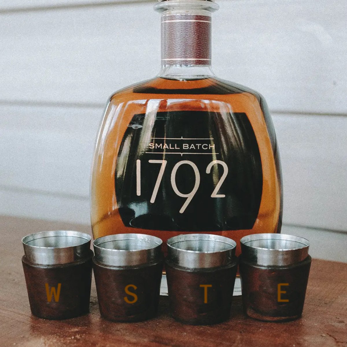 Lindy Leather Handcrafted Leather Shot Glasses (Set of 4) | CeCe's Home & Gifts
