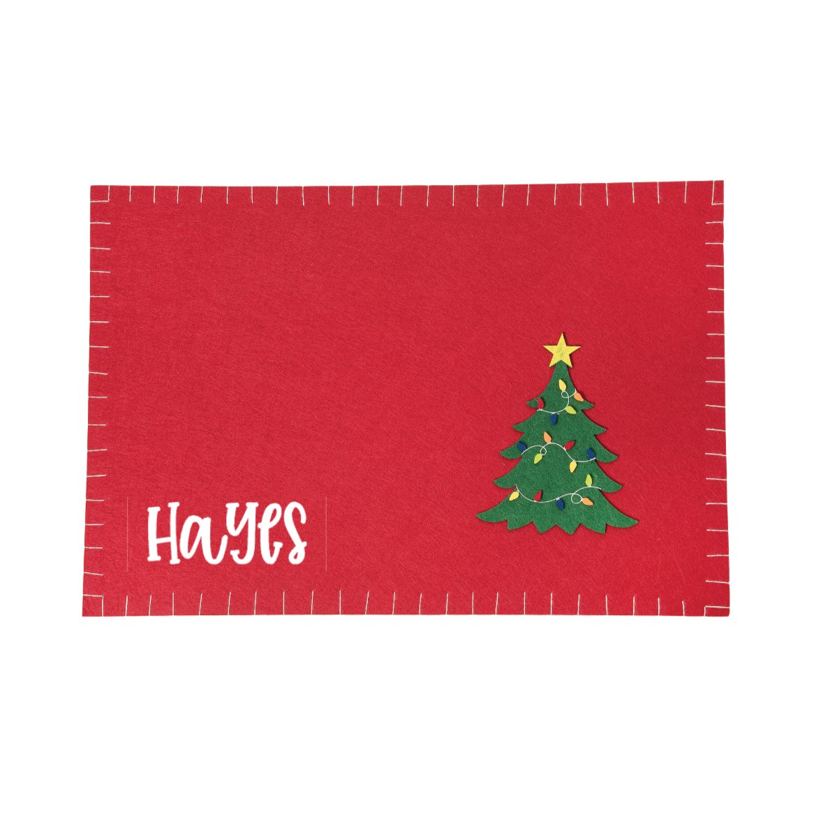 C&F HOME Christmas Tree Felt Placemat | CeCe's Home & Gifts
