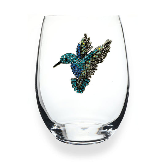 The Queens' Jewels Hummingbird Jeweled Stemless Glassware | CeCe's Home & Gifts