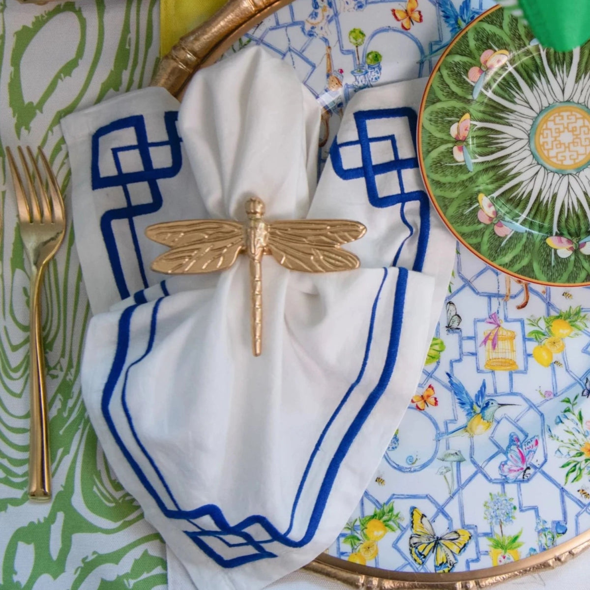 Jaye's Studio Jaye's Studio Dragon Fly Napkin Rings | Set of 4 | CeCe's Home & Gifts