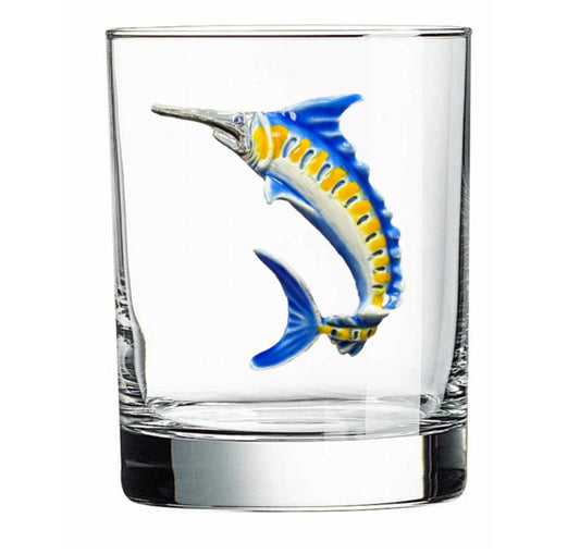The Queens' Jewels Marlin Sailfish Jeweled Glassware | CeCe's Home & Gifts
