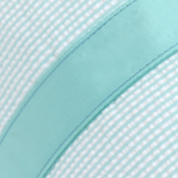 Monogrammed Mint Seersucker Gumdrop Lunchbox