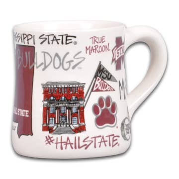 Magnolia Lane Mississippi State Icon Ceramic Mug | CeCe's Home & Gifts