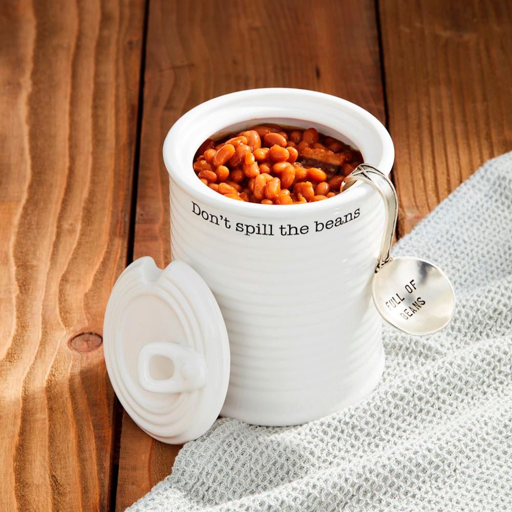 Mud Pie Mud Pie Ceramic Baked Bean Can Set | CeCe's Home & Gifts