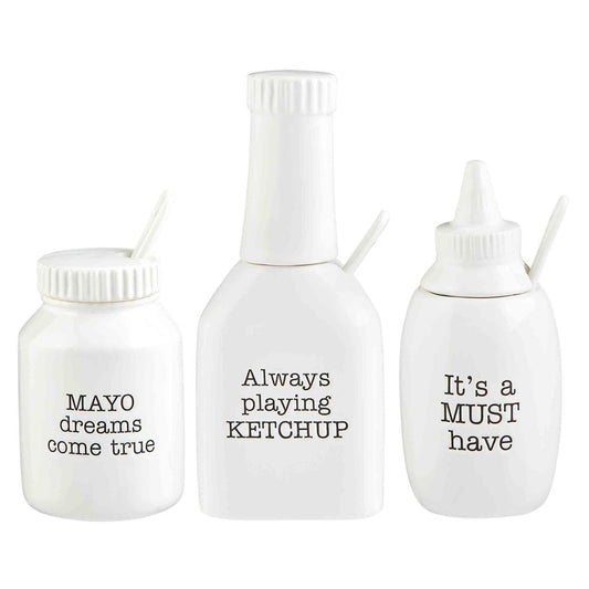 Mud Pie Mud Pie Ceramic Condiment Set | CeCe's Home & Gifts