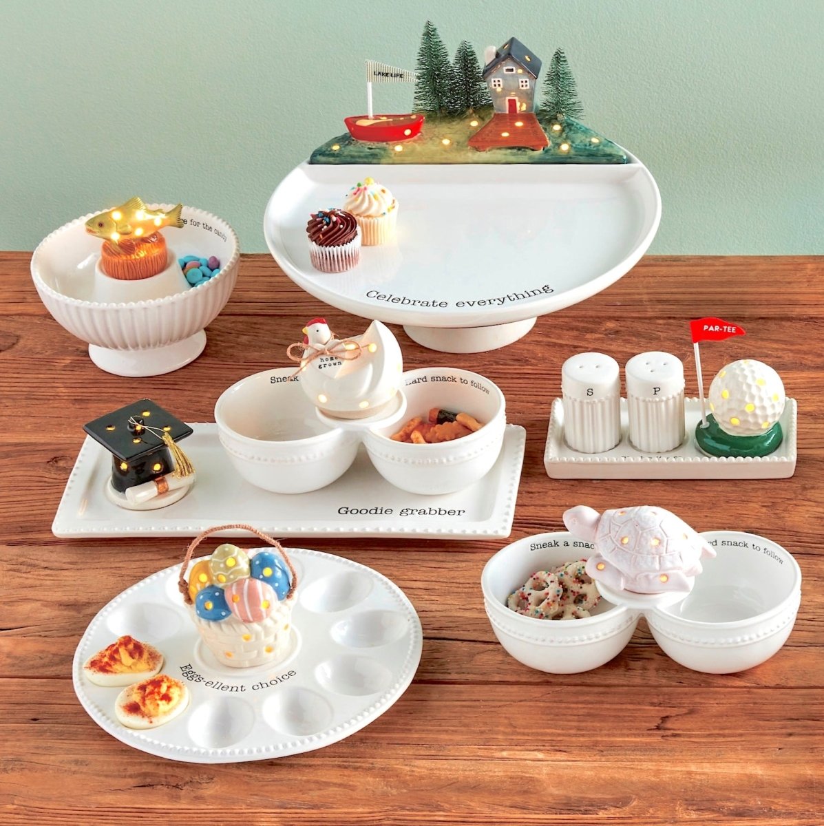 Mud Pie Mud Pie Chicken Light - Up Sitter | CeCe's Home & Gifts
