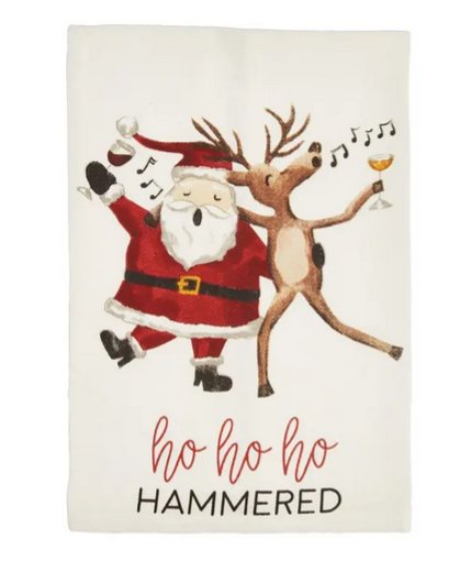 Mud Pie Christmas Drinking Towels - CeCe's Home & Gifts