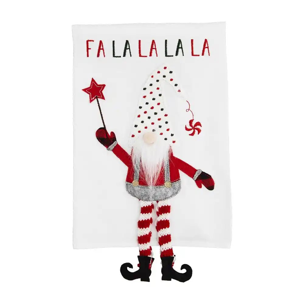 Mud Pie Mud Pie Christmas Gnome Dangle Hand Towels | CeCe's Home & Gifts