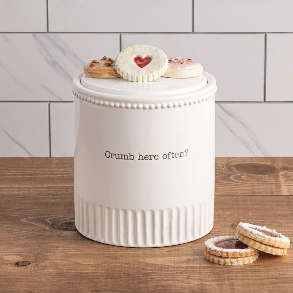 Mud Pie Mud Pie "Crumb Here Often" Circa Cookie Jar | CeCe's Home & Gifts