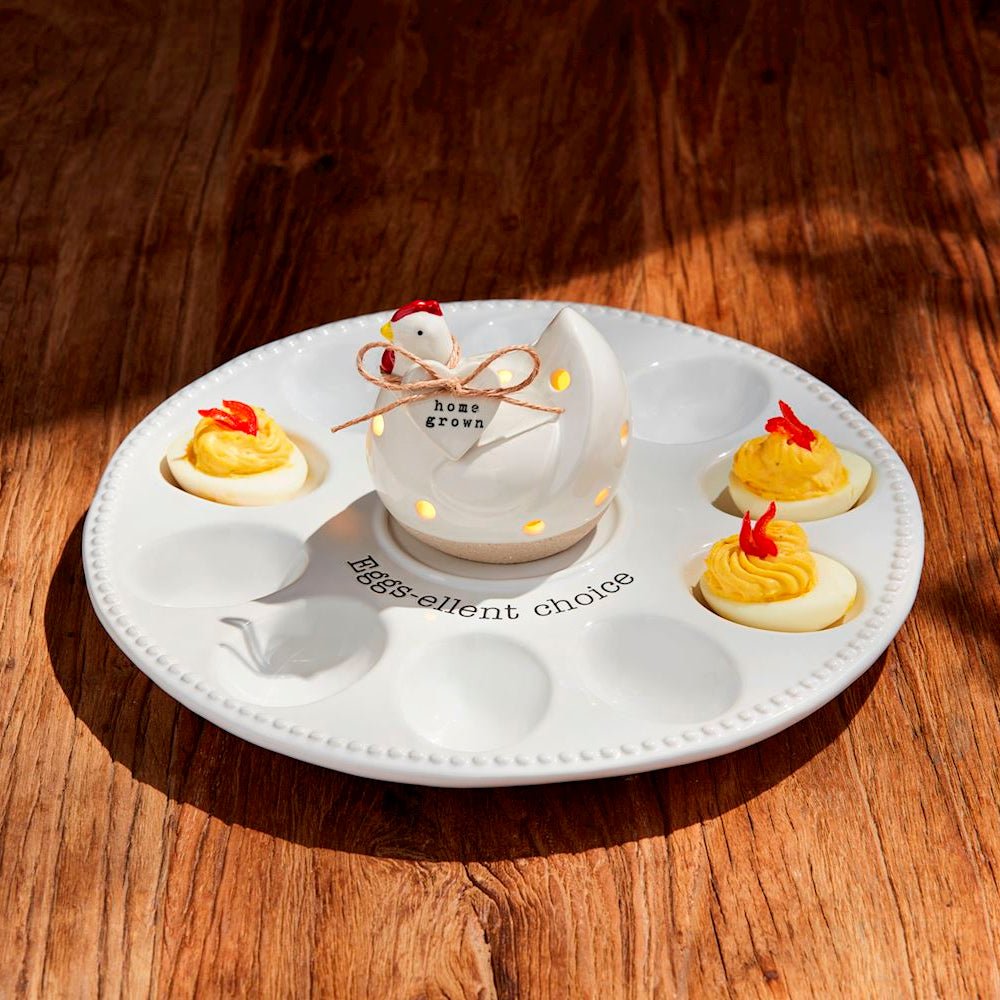 Mud Pie Mud Pie Deviled Egg Tray Light - up Sitter Holder | CeCe's Home & Gifts