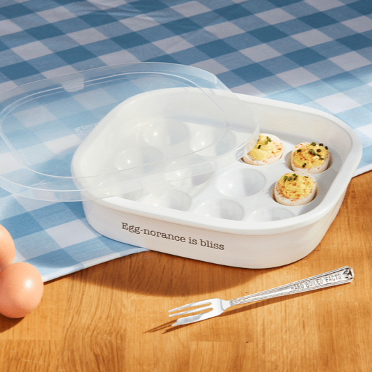 Mud Pie Mud Pie Deviled Egg Tray With Lid Set | CeCe's Home & Gifts