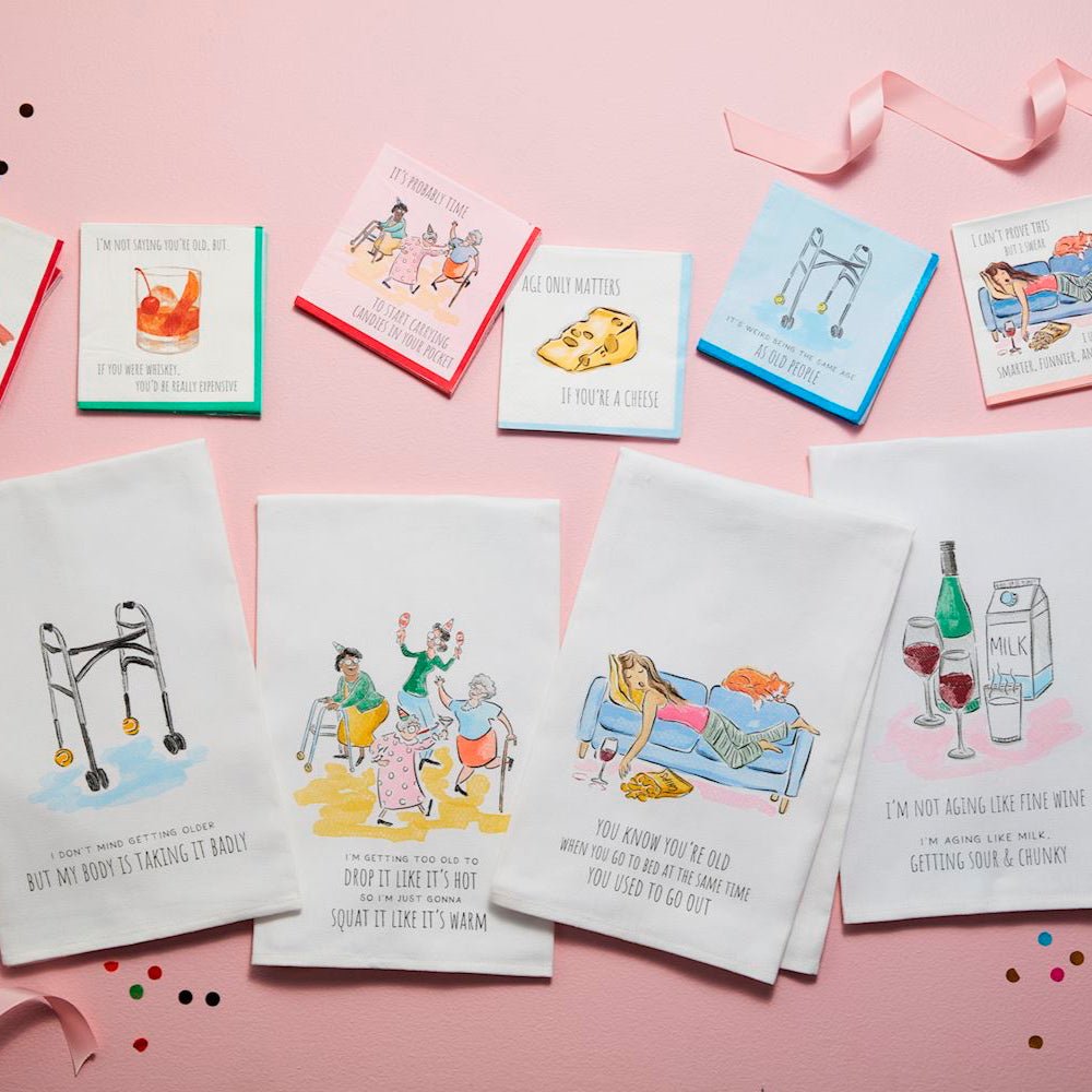 Mud Pie Mud Pie Funny Birthday Towel - 4 Styles | CeCe's Home & Gifts