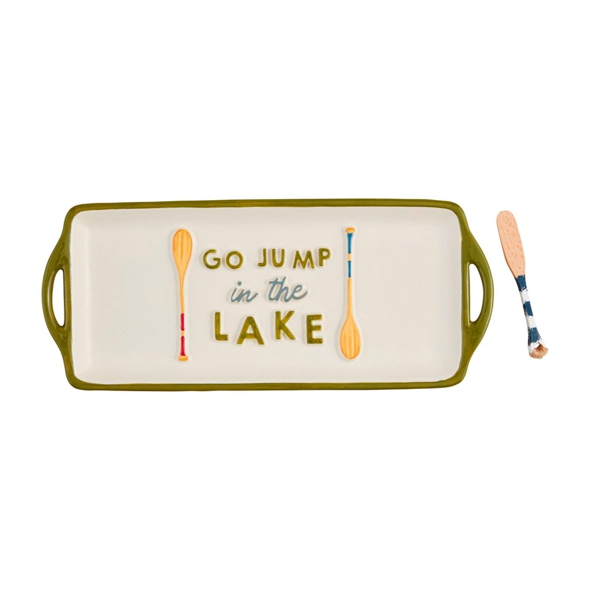 Mud Pie Mud Pie "Go Jump In The Lake" Tray Set | CeCe's Home & Gifts