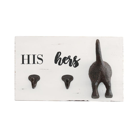 Mud Pie Mud Pie "His, Hers & Pup" Key & Leash Hook | CeCe's Home & Gifts
