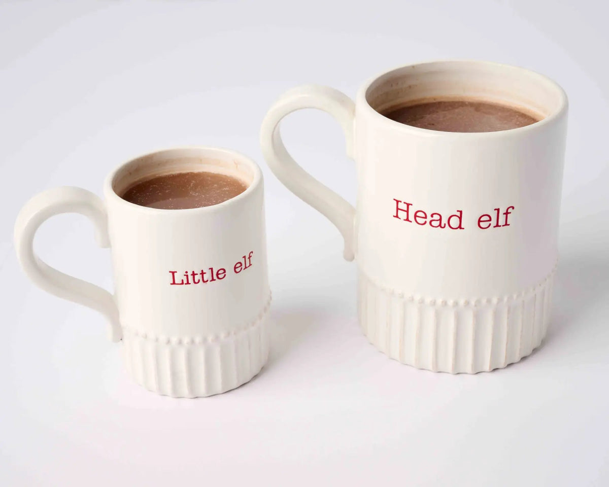 Mud Pie Mud Pie Holiday Big Elf & Little Elf Mug Set | CeCe's Home & Gifts
